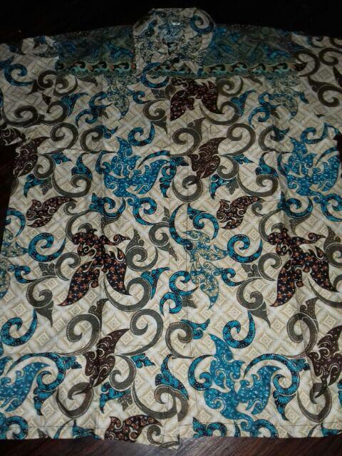 Bswart Batik Hrb026 Kenongo Hem Pendek Padi Pekalongan M L Xl Batik Pria Murah Modern Grosir