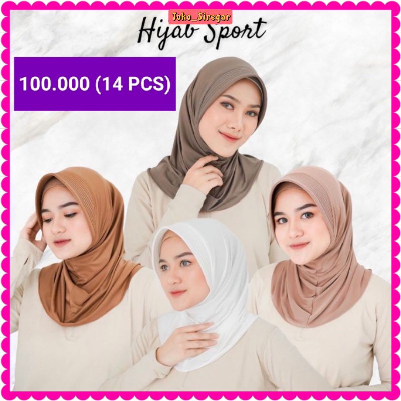 JILBAB SPORT PAKET USAHA TERMURAH BERKUALITAS ISI 14 PCS DIKIRIM RANDOM