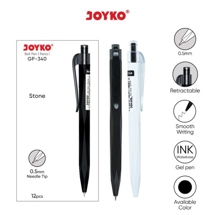 

Jualan Gel Pen Pulpen Pena Jel Joyko Gp-340 Stone 0.5 Mm Murah