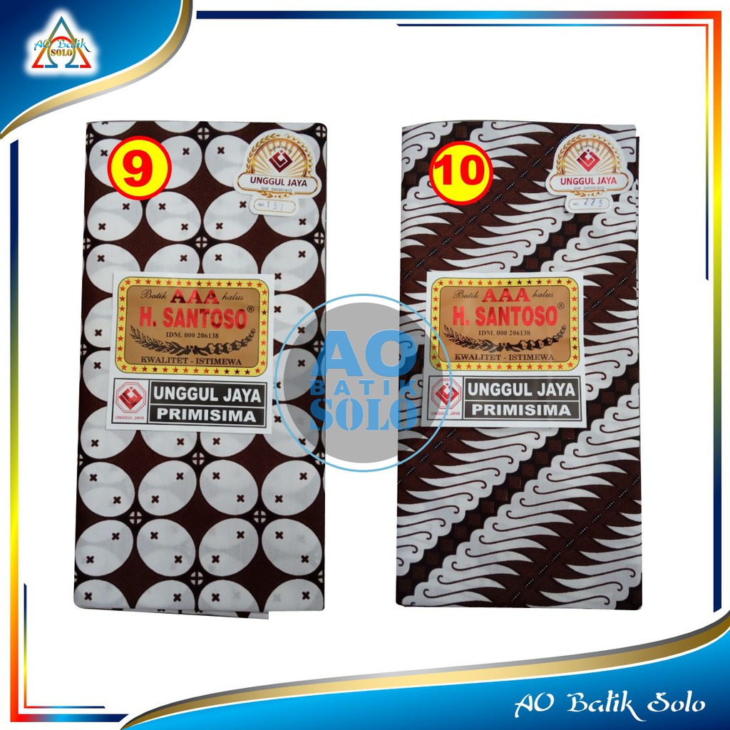 Kain Batik Kain Jarik, Jarik Batik H Santoso Motif Dasar Putih, Batik Putih, Kain Panjang-4