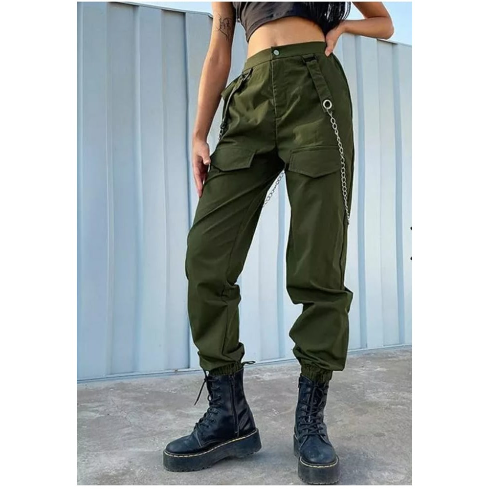 Celana jogger cargo rantai - celana pria wanita