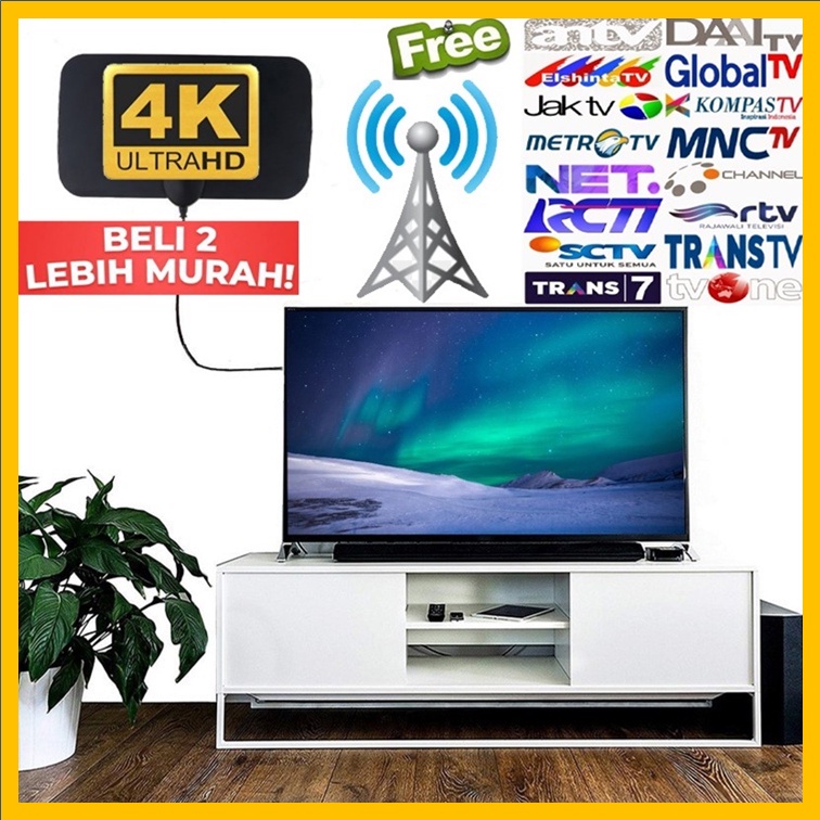 Jual Antena Tv Indoor Led Tabung Indor Super Jernih Dalam Ruangan Original Dvb T K High Gain