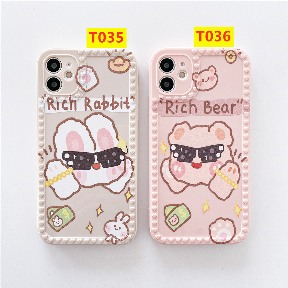 Soft Case OPPO A15 A52 A92 A31 A5 A9 2020 A83 A57 A39 A12 A5S A7 A3S A12E A37 A37F F9 F11 K5 Loving Cute bear in space SpongeBob Case-3