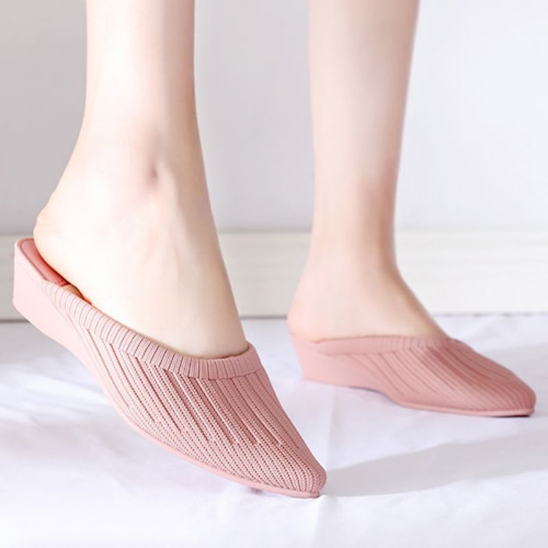 Sandal Sendal Selop Slip on Sandal Mules Sandal Jalan Sandal Santai Sandal Cewek Wanita Perempuan Re