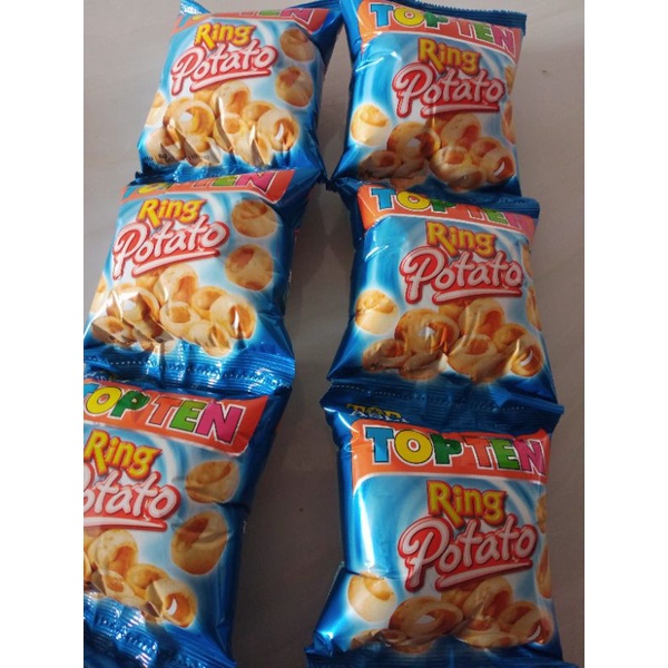 

cemilan snek ring potato top ten 8 g