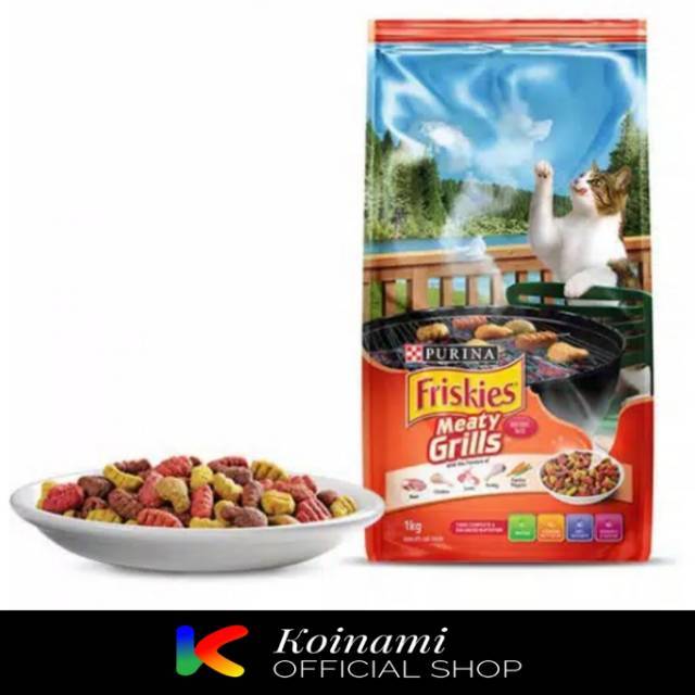 FRISKIES 1.1kg MEATY GRILLS / pakan hewan / makanan kucing / cat food / dray food / pet