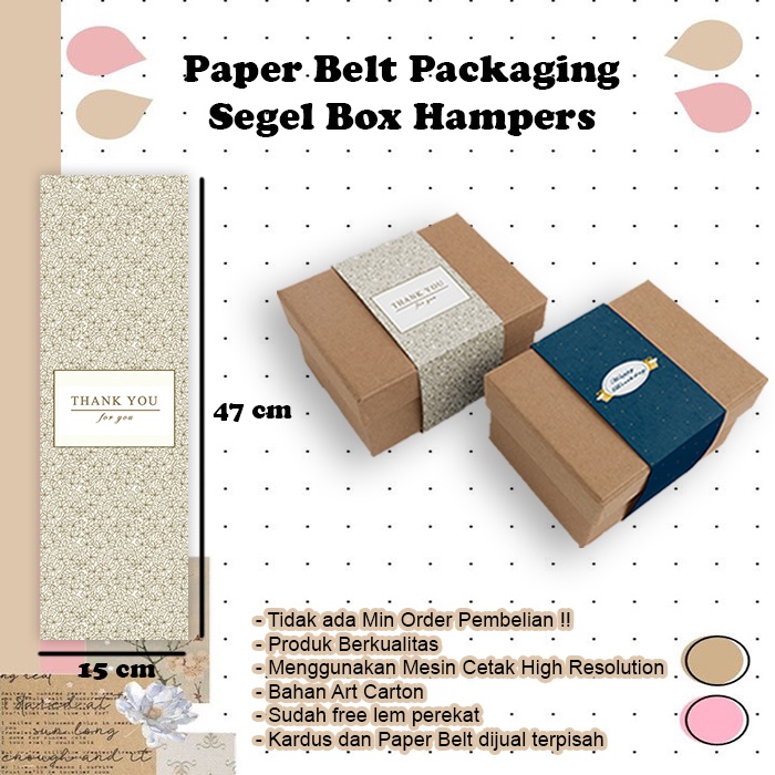 

Paper Belt Kardus Packaging Segel Hampers Segel Packaging #M