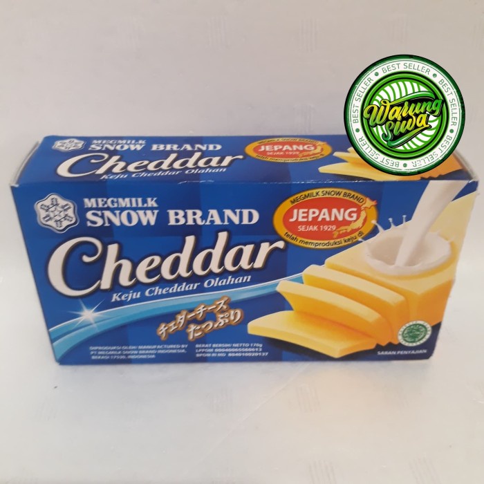 

Meg milk snow brand cheddar jepang - keju cheddar olahan 170 gram