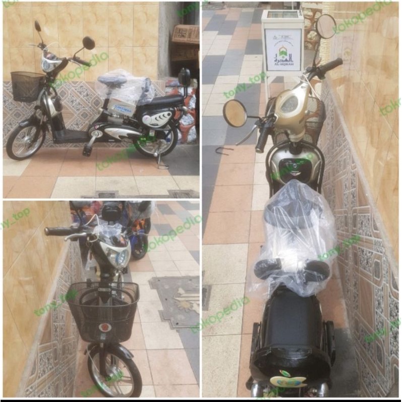 Sepeda Listrik Ebike Easy Rider Aki 48 v Kondisi Bekas Jadul Kunci Led