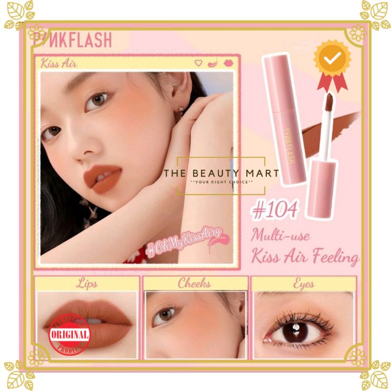 [BPOM] PINKFLASH Lip &amp; Cheek Duo Matte Tint | Pink Flash