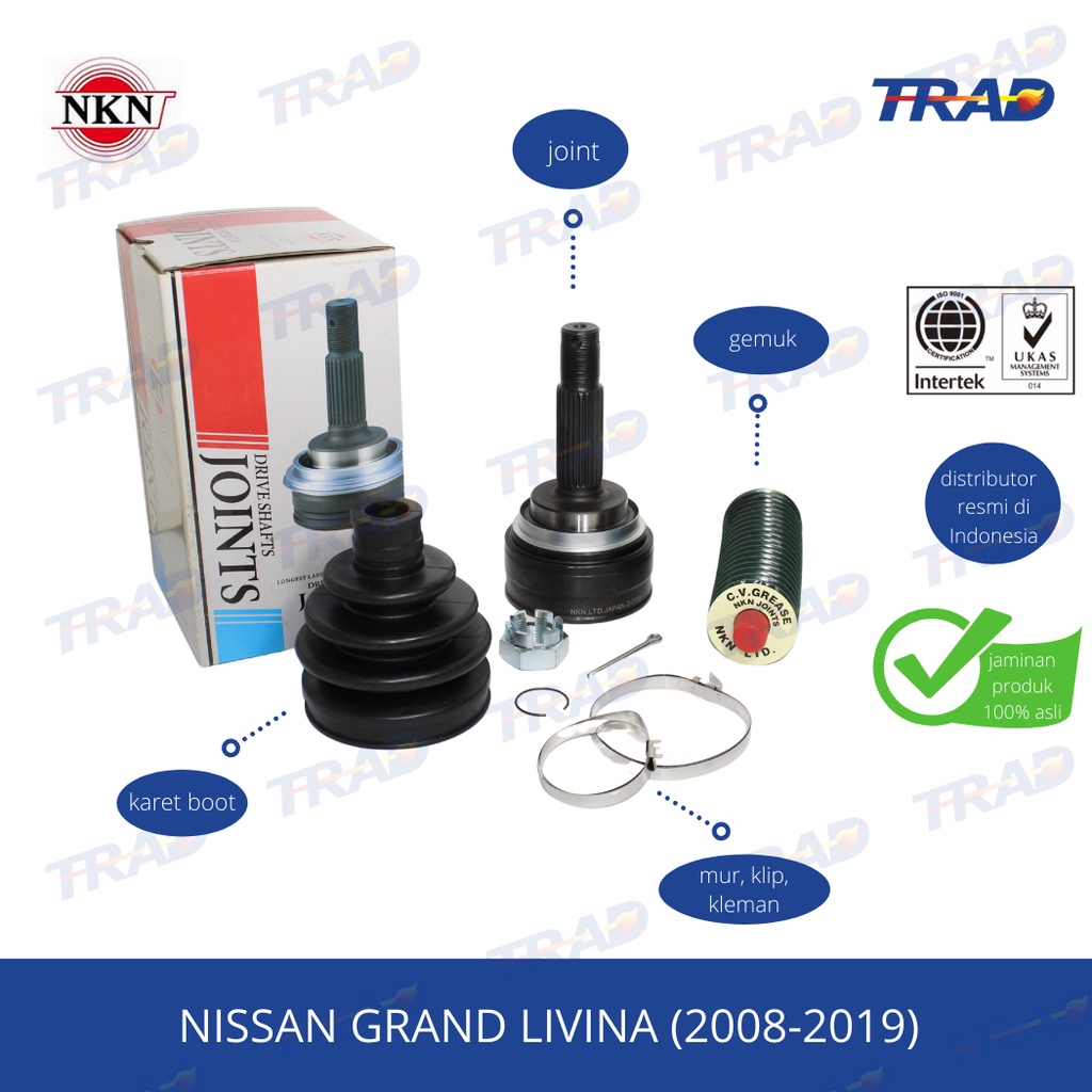 CV Joint AS Roda Luar NKN Nissan Grand Livina