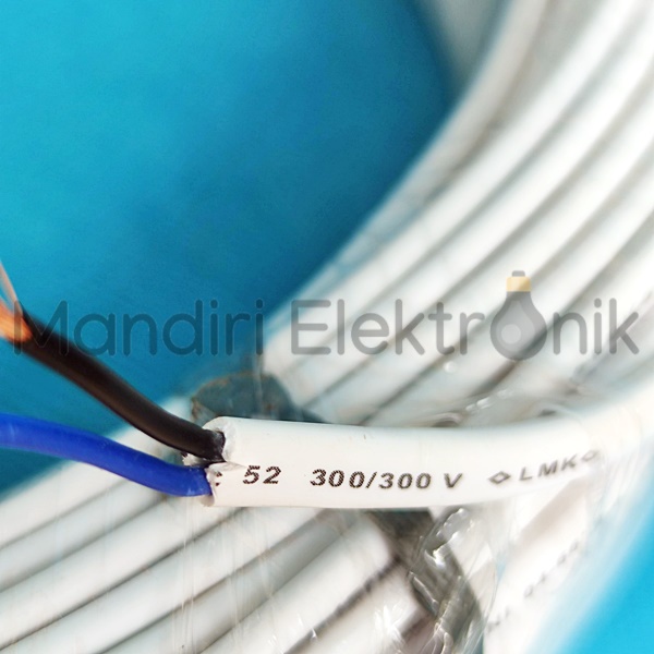 Kabel NYMHY 2x0.5mm Intica Roll 50m 50 Meter - Kabel Putih Serabut isi 2 0,5mm Roll 50meter