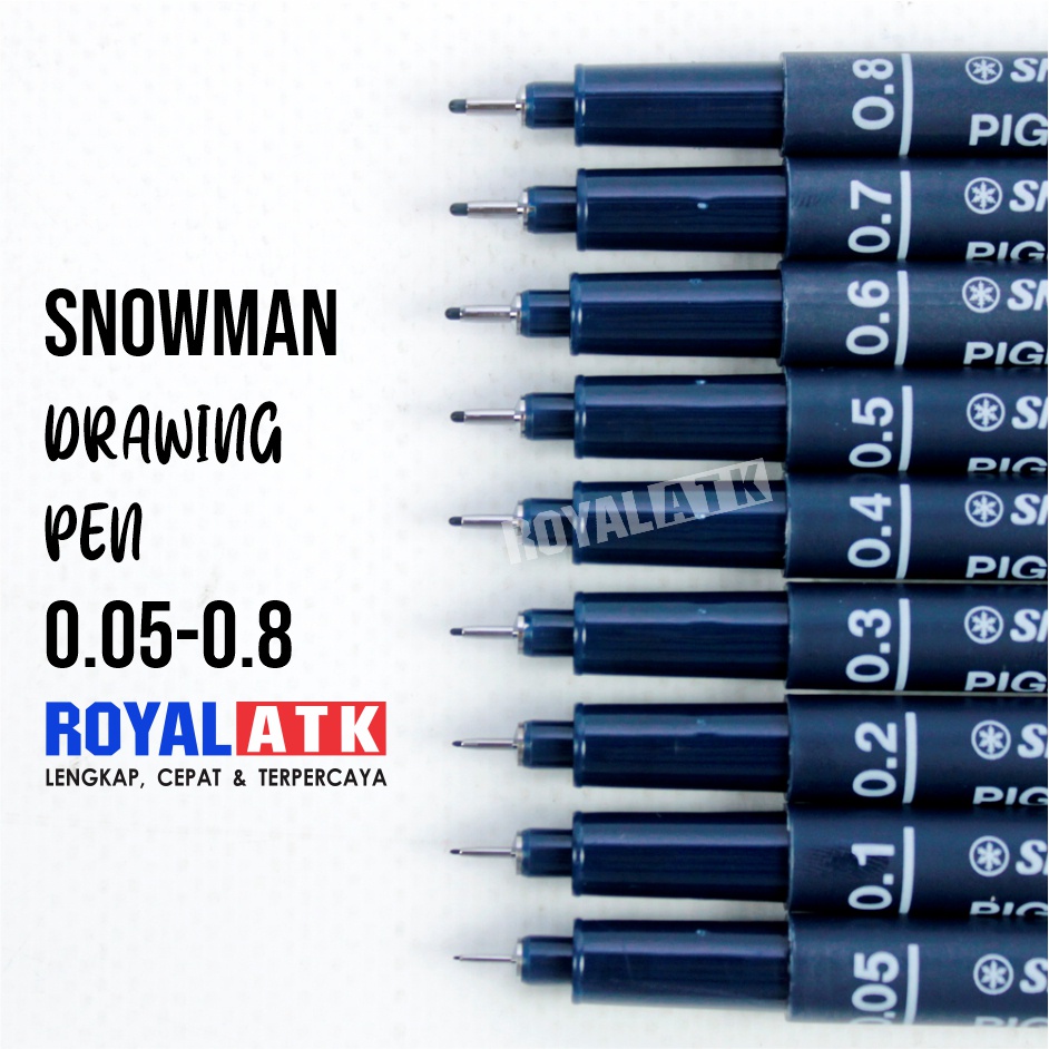 

Spidol Drawing Pen Snowman FT-700 0.05-0.8