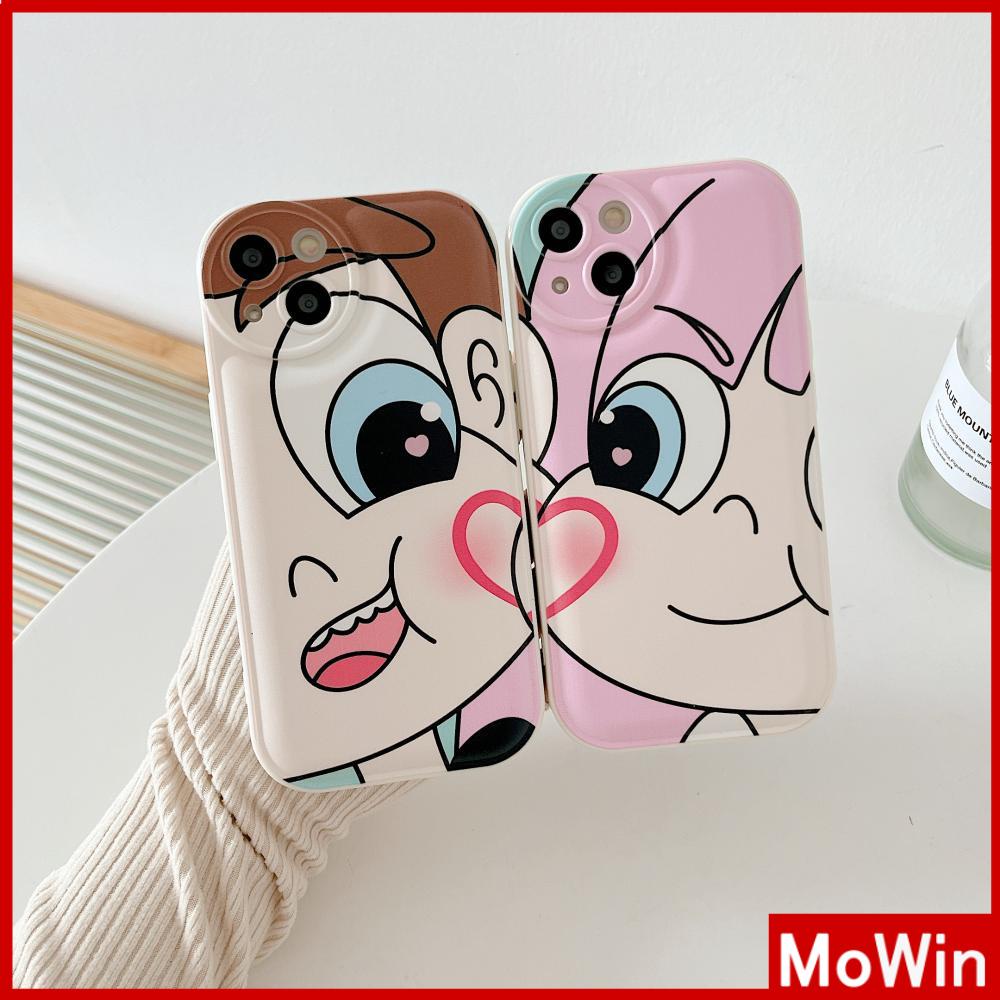 iPhone Case Silicone Soft Case Airbag Shockproof Protection Camera Cartoon Cute Couple Case Compatible For iPhone 11 Pro Max 13 Pro Max 12 Pro Max 7Plus xr XS Max