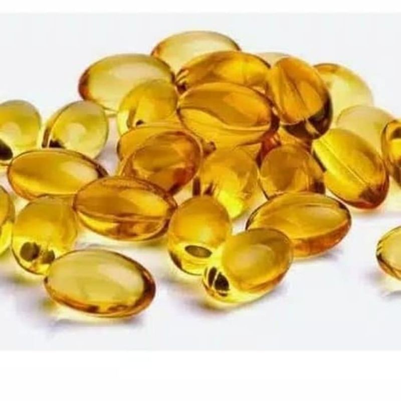 (100 pcs) Minyak Ikan Tunghai/Minyak Ikan untuk Kucing/Vitamin Fish Oil