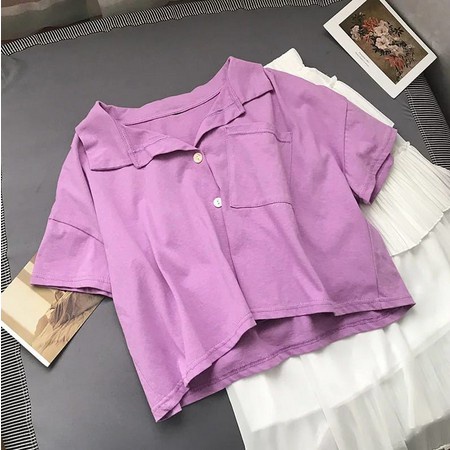 SKY - KEMEJA CROP SHIRT KEMEJA WANITA / CROP TOP BEST SELLER-1