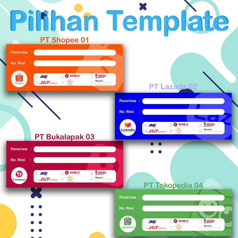 

[GIANTPALACE] STIKER PENGIRIMAN | STIKER RESI