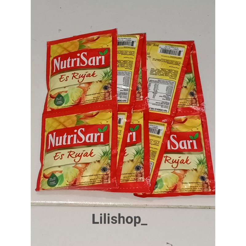 

Nutrisari Es Rujak 1 renceng isi 10 @13 gr