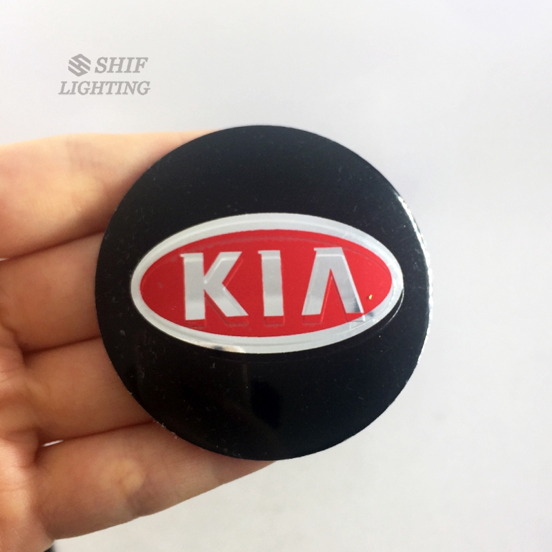 Stiker Emblem Logo Kia 4x56mm Untuk Velg Hub Mobil Kia