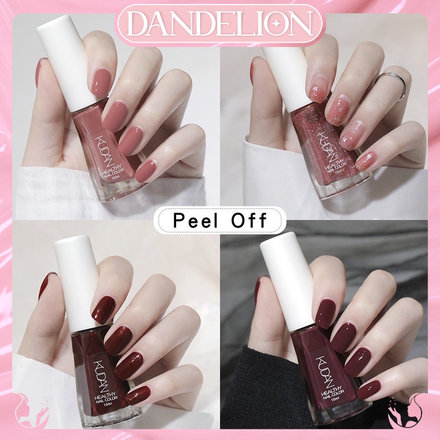 DND KUTEK KUDAN 40 Warna 10ml Kutek Halal Peel Off Bisa di kupas Cat kuku Nail polish Dandelion