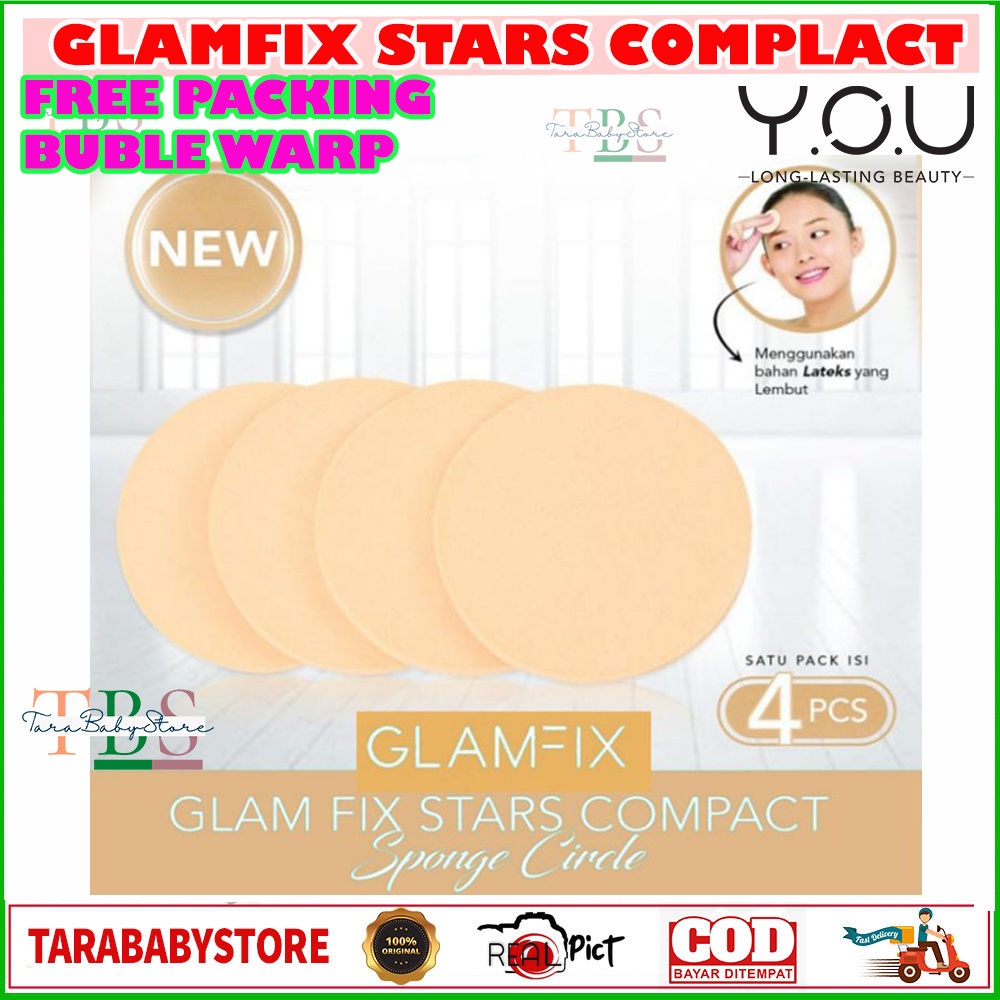 Glam Fix Stars Compact Sponge / Sponge Make Up Glam Fix[BULAT/CIRCLE]