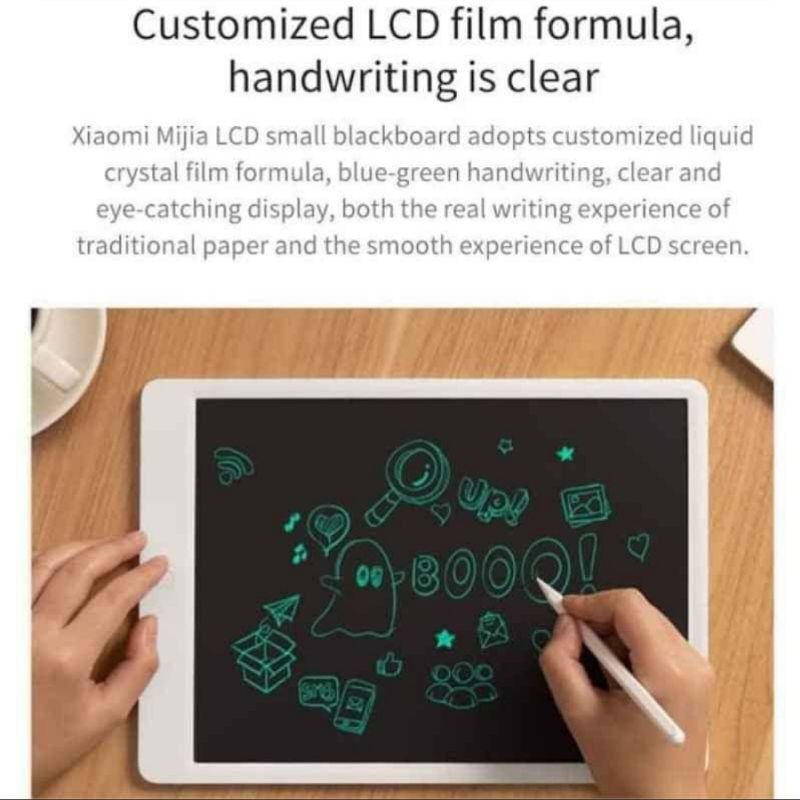 Original Xiaomi Mijia Papan Tulis Drawing Writing Board Gambar 13.5 inch Tablet LCD