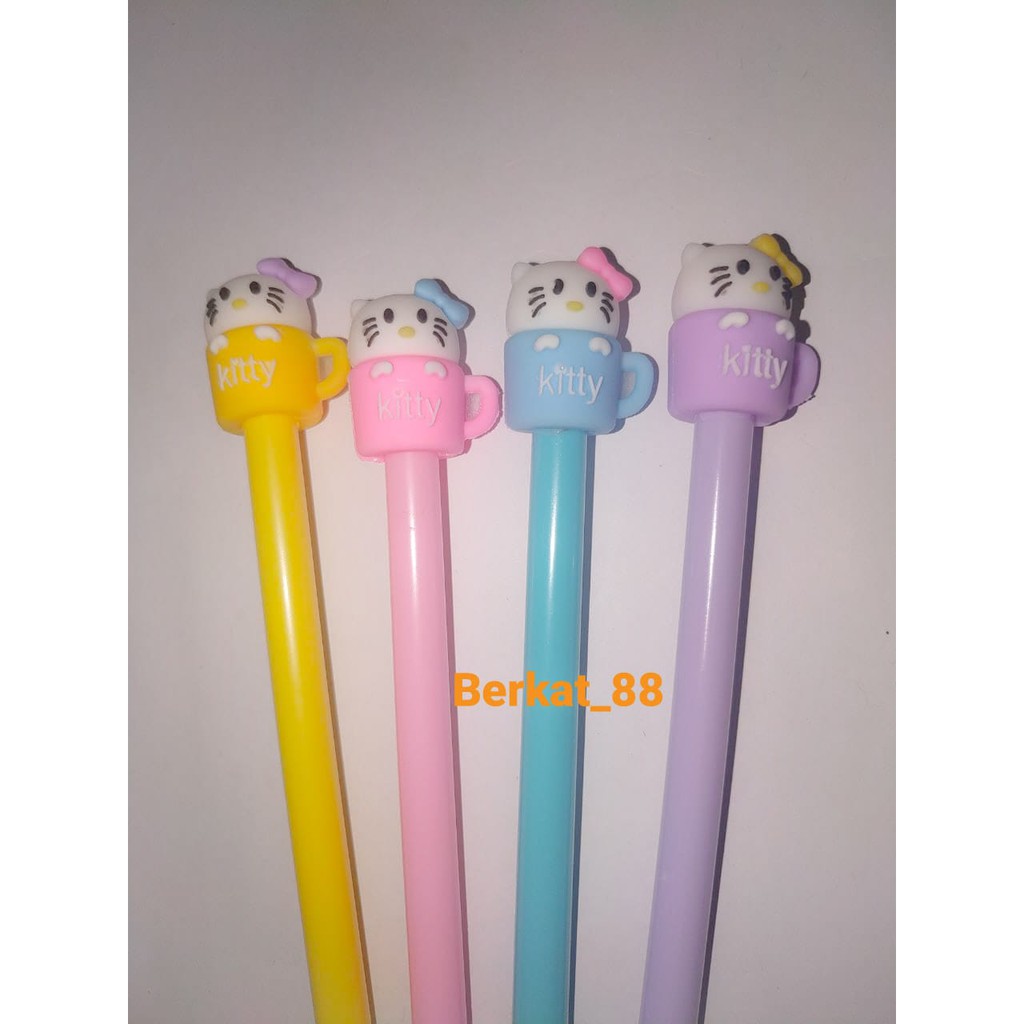 

Pulpen Gel Karakter Gelas Hello Kitty