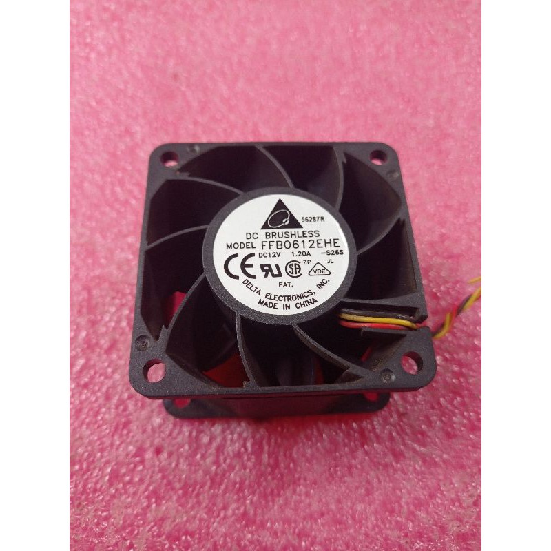 Kipas high speed 6cm 12V 1.20A 9000 rpm delta fan dc brushless