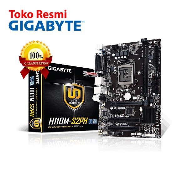 Gigabyte Motherboard mATX LGA1151 2 x DDR4 - [GA-H110M-S2PH]