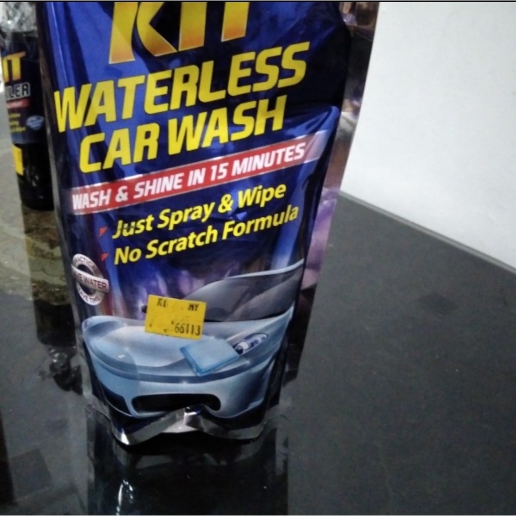 KIT WATERLESS CAR BIKE WASH POUCH ISI ULANG 500mL