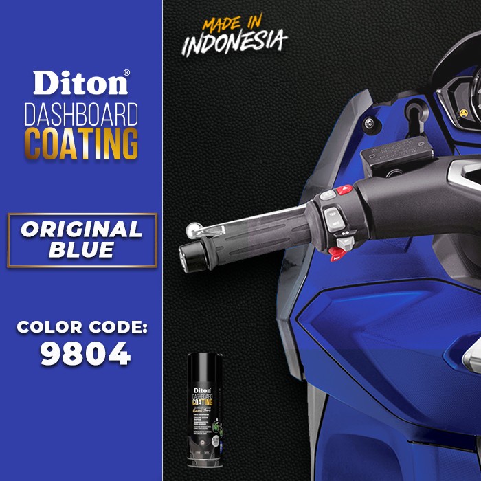 DITON PREMIUM DC 9804 DASHBOARD COATING BLUE Biru Cat Semprot Pylox Pilox