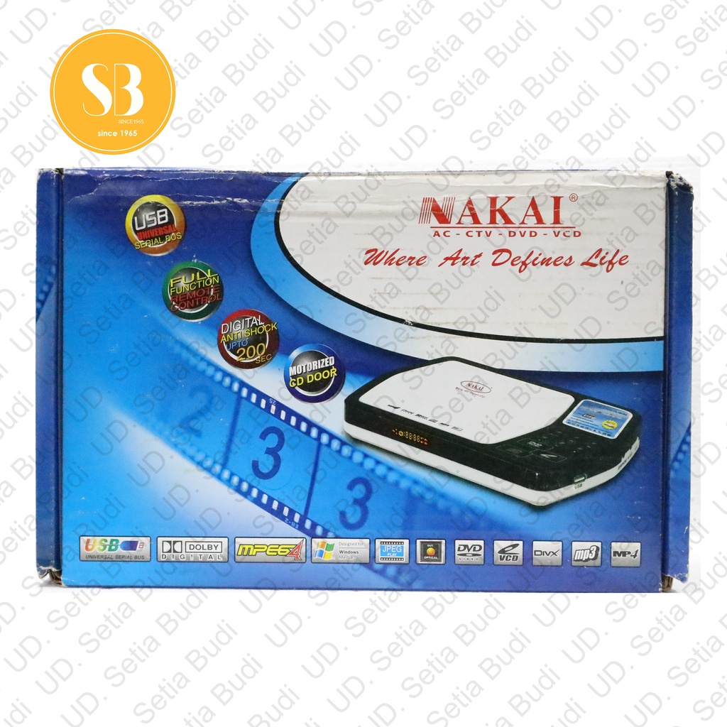 Portable VCD DVD Player Nakai 182 Baru dan Murah