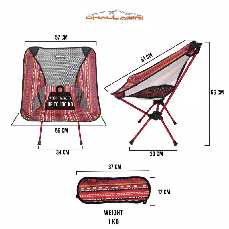 Folding chair atau Kursi lipat Etnik 800