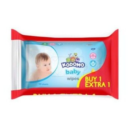 Kodomo Tisue Basah Baby Wipes 50+50's