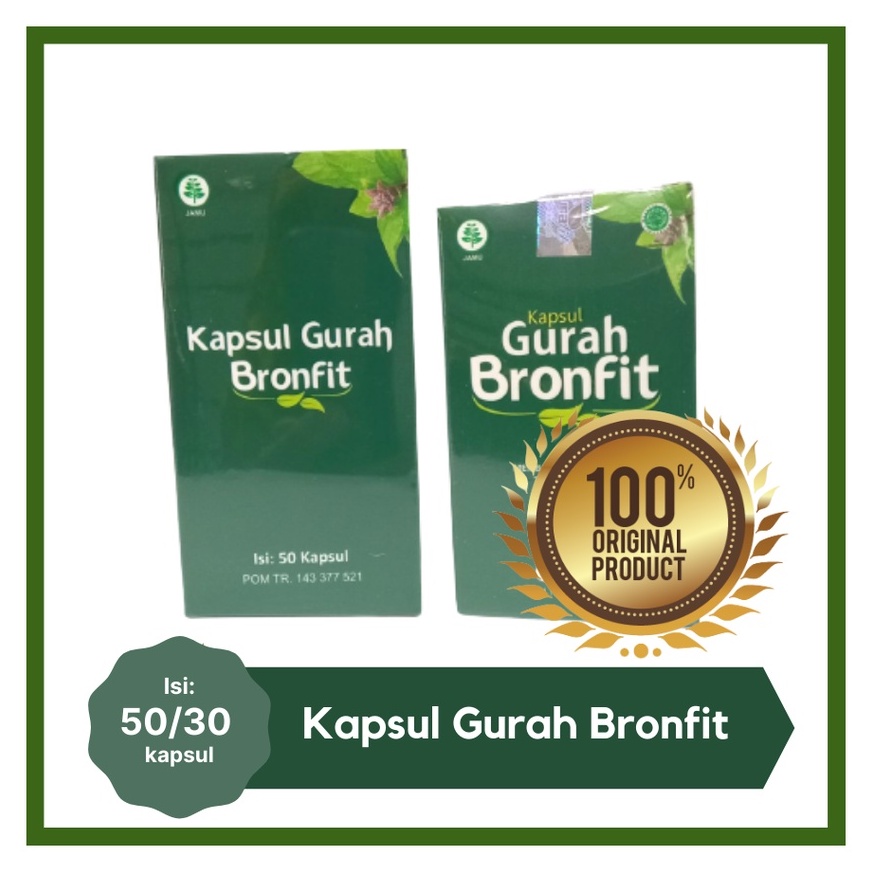 KAPSUL GURAH BRONFIT ASLI ORIGINAL