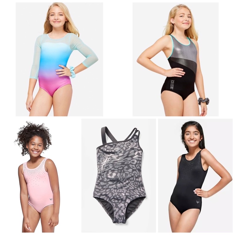 Baju Renang Leotard Gymnastic Dance Anak Perempuan Justice P336