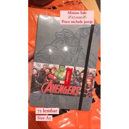 

JASTIP MINISO X MARVEL SALE BUKU NOTES AVENGERS A6