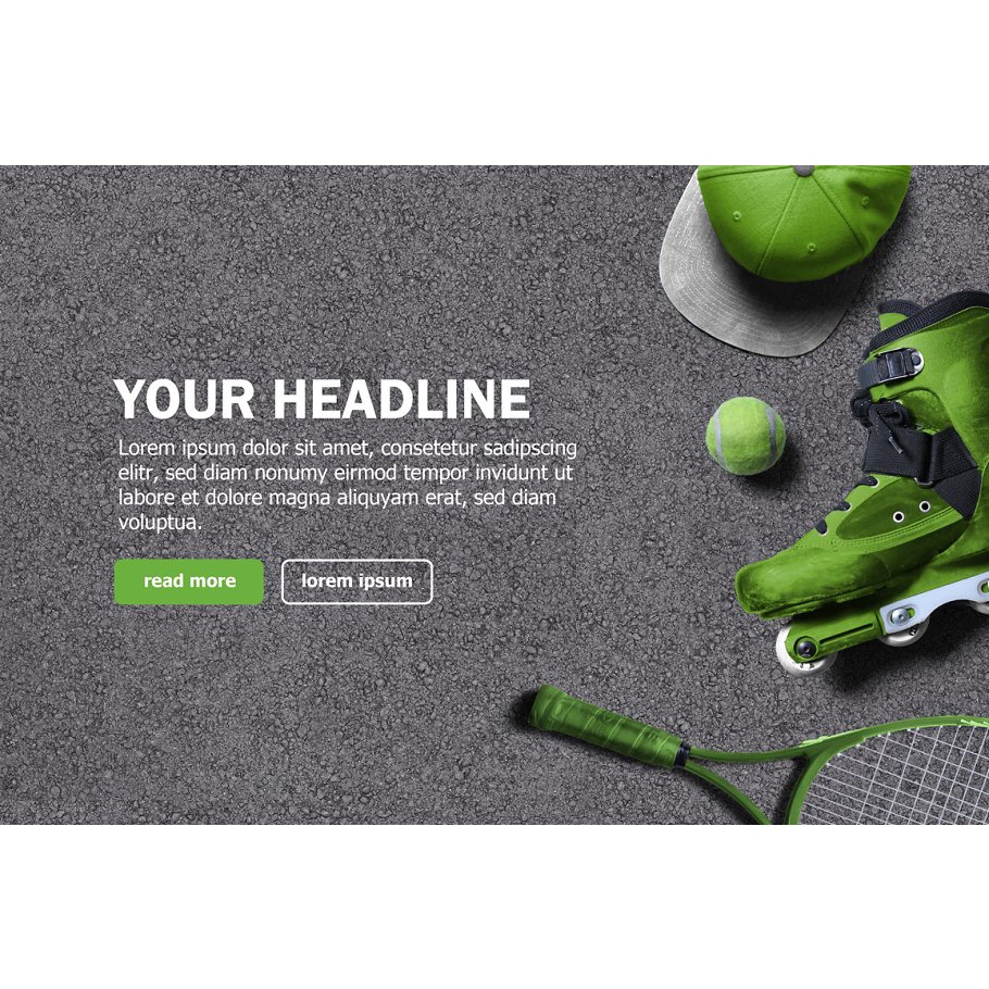 Sport Scene Generator - Photoshop &amp; Illustrator - Mockup Template