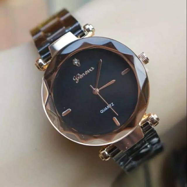 JAM TANGAN WANITA ORIGINAL GENEVA TALI RANTAI