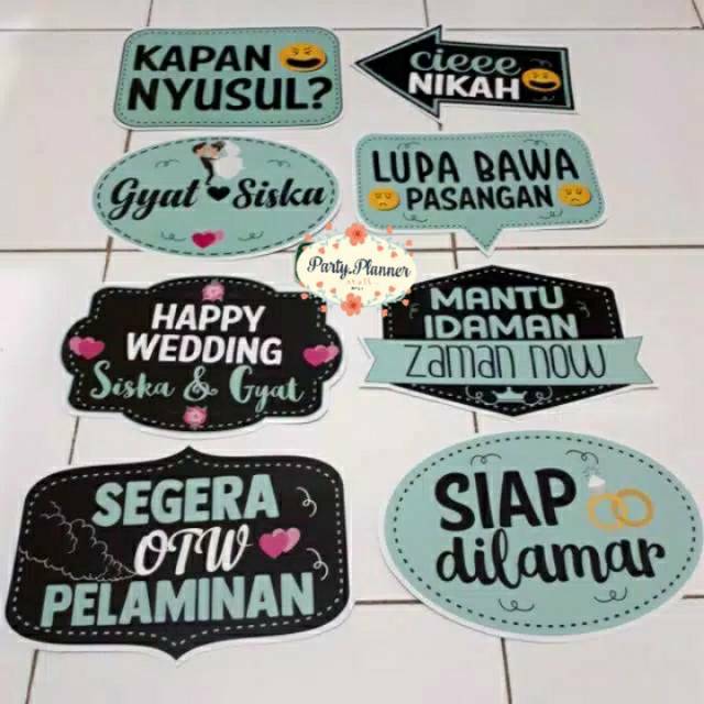 Perlengkapan Foto Wedding Nikahan Aksesoris Foto Wedding Photobooth Property Bubble Saying Props Shopee Indonesia