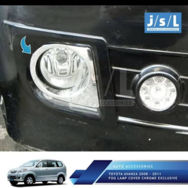 Cover ring foglamp Avanza VVT-i chrome jsl