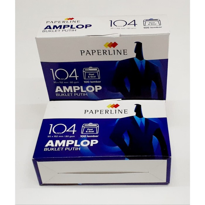 

AMPLOP PAPERLINE NO 104 PUTIH POLOS DENGAN PEREKAT ISI 100