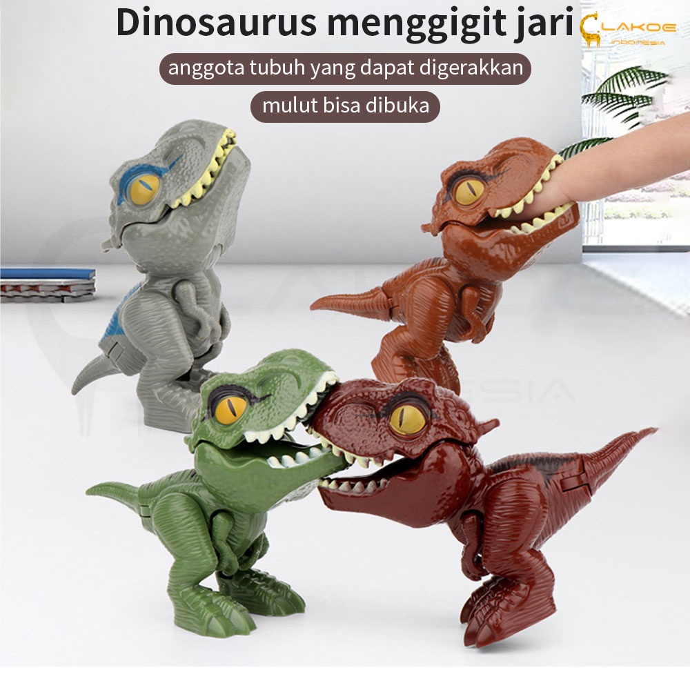 LAKOE Mainan figure dinosaurus anak gigit jari dino figur biting dinosaurs