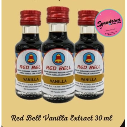 

RED BELL VANILLA EXTRACT 30 ML/ VANILLA CAIR MEREK RED BELL 30 ML