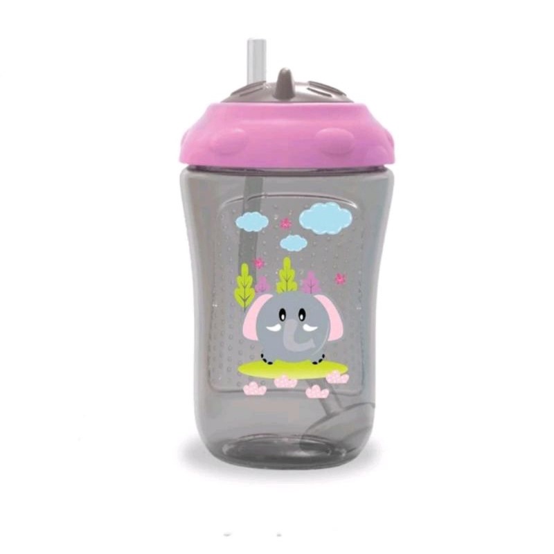Babysafe weighted straw cup 300ml FS405 / Botol minum 300ml