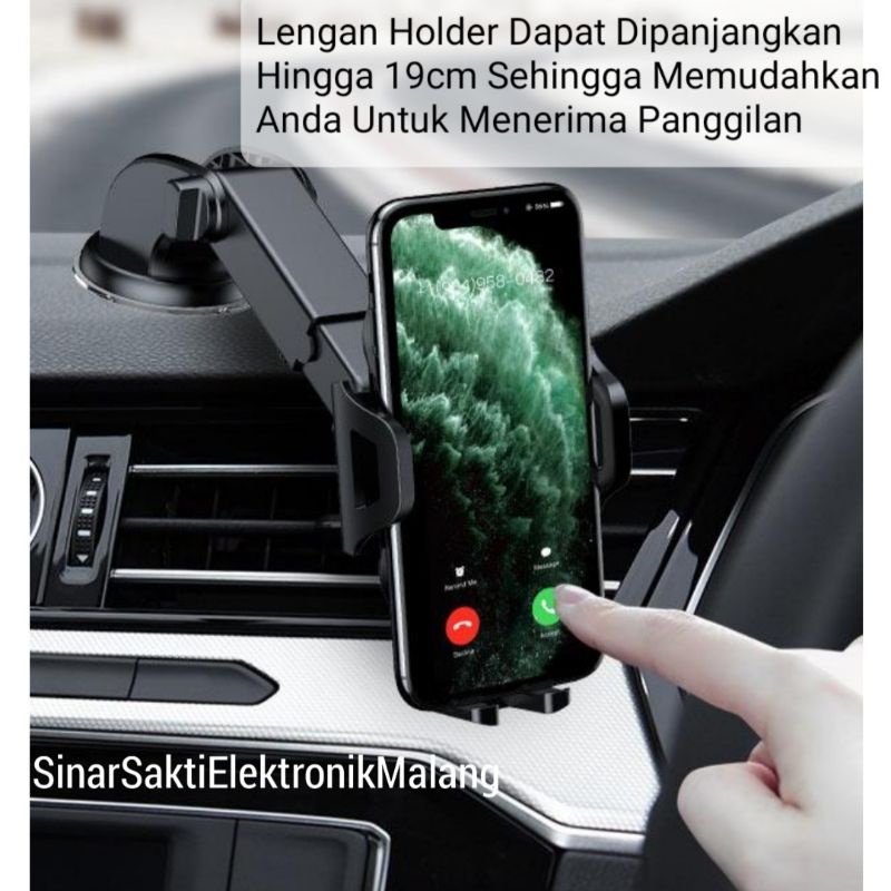 Robot Phone Holder HP Mobil Universal Tatakan Alas Tempat HP RT-CH12 Dashboard