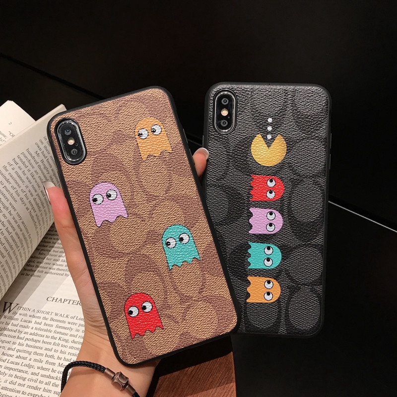 Case Bahan Kulit PU Desain Coach Untuk iPhone 14 13 12 11 Pro X XS Max XR SE2020 7 8 Plus