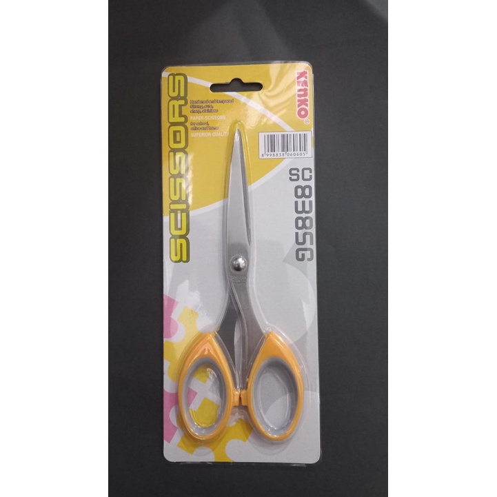 

Scissors / Gunting Kenko SC-838SG / Gunting sedang / Gunting kertas / Gunting Tajam Soft Grip