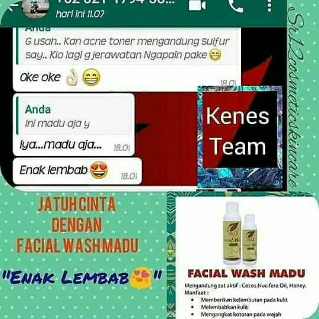 Facial Wash Madu SR12 / melembabkan / mencerahkan