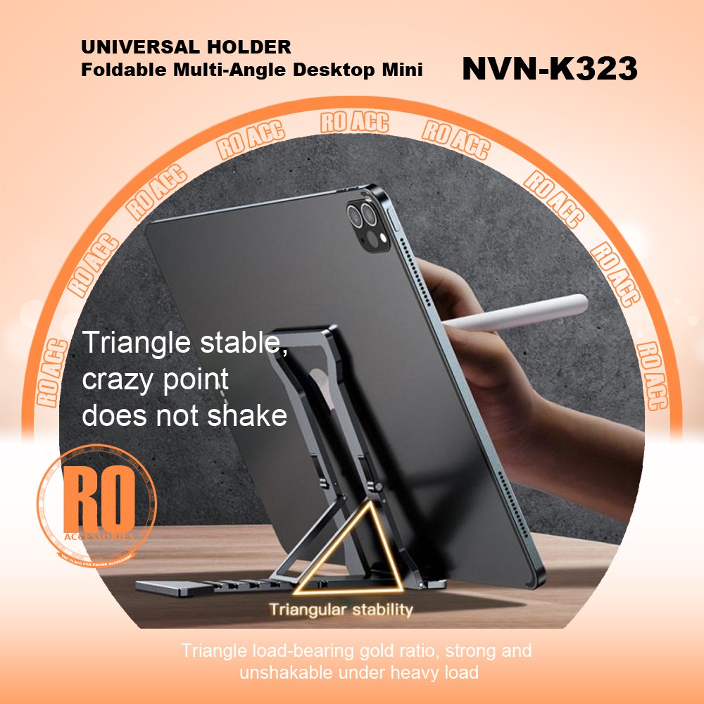 [RO ACC] NVN-K323 PHONE STAND HOLDER HP TEMPAT TATAKAN HP DI MEJA ALL TIPE HP